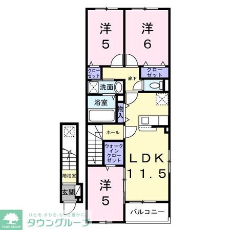 アクア Aの物件間取画像